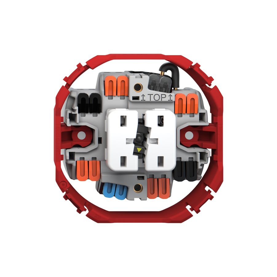 Interruttore a pulsante luminoso Feller SNAPFIX® luce&ventilatore 3/3/1L KS gi