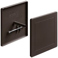 Steckdeckel HSB Weibel 130×130mm Design EDIZIO.liv Kunststoff umbra