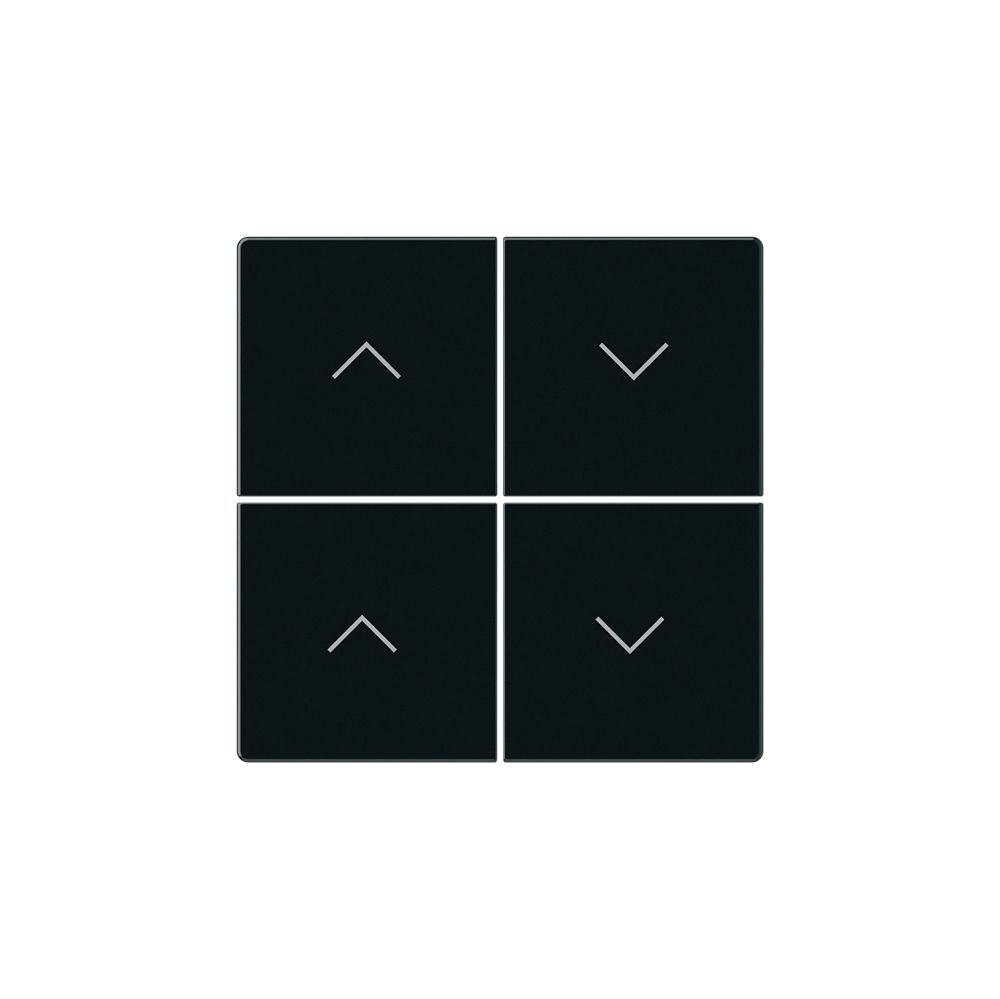 KNX-Storentasterfront Hager BA basico Z 4-fach schwarz