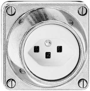 Prise hum. T23 16A Al nature avec bornes enfichable