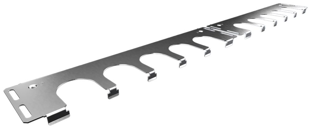 Panneau de passage de câbles Rittal VX 8619.802 14.5×940mm acier affiné 4pcs