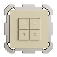 Pulsante scena INC 4 scene/4T Edue Wiser vanille