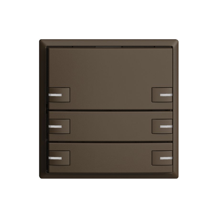 UP-Universaltaster 6×1T EDIZIOdue coffee mit LED