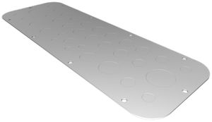 Flanschplatte Rittal AX, metrische Vorprägung, 447×149mm, Metall