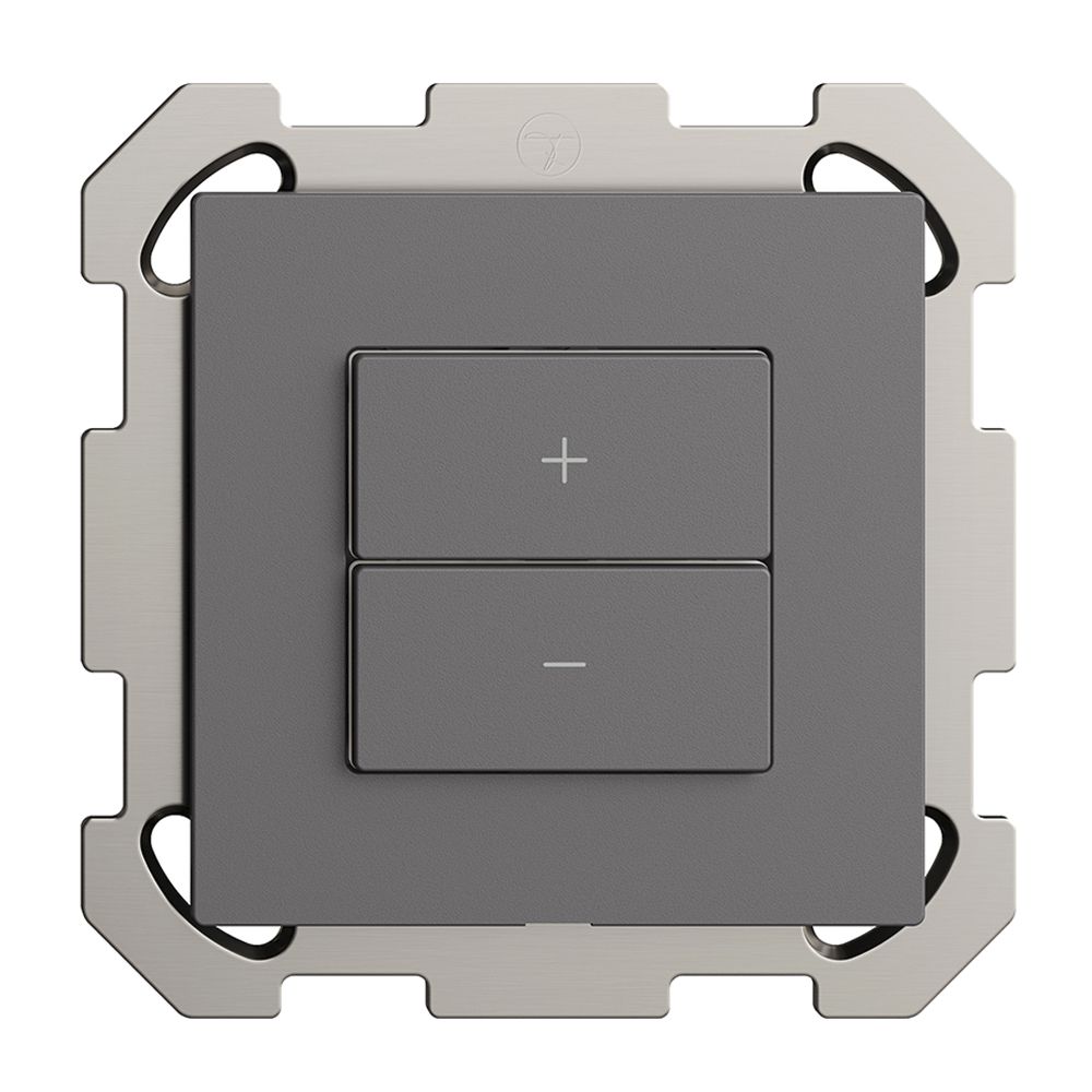 Dimmer Uni-LED INC 1K/2T Edue Wiser grigio scuro