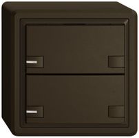 AP-Universaltaster EDIZIO.liv UNI SNAPFIX® 12…48V m.LED blau 2× 2-Tbed.br