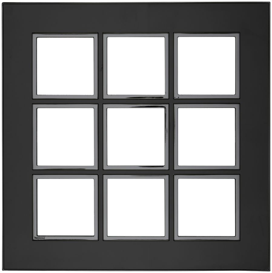 Abdeckrahmen ATO 3×3 Modul, black reflective