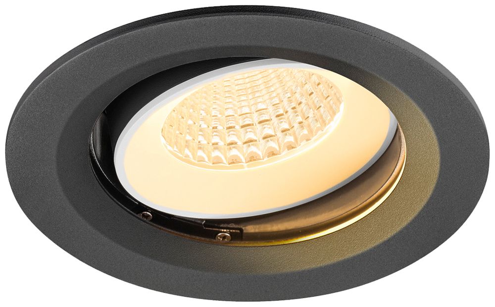 Downlight LED SLV NUMINOS MOVE M 12W 1800lm 3000K WB DALI Ø135×80mm no/bc