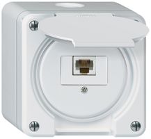 Scatola di raccordo AP robusto IP55 bianco 1×RJ45/u