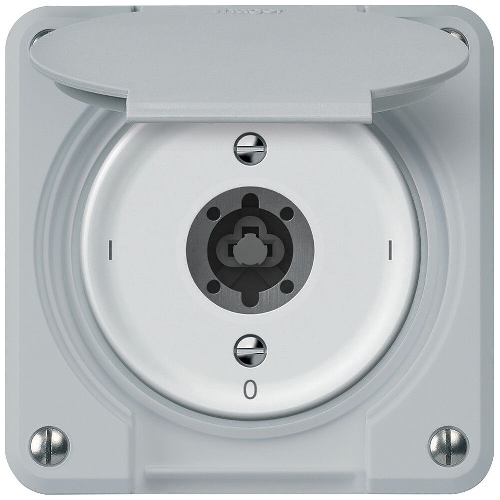 Interruttore a chiave INC robusto interruttore on/off 1 polo 16A 250V 86×86mm gr