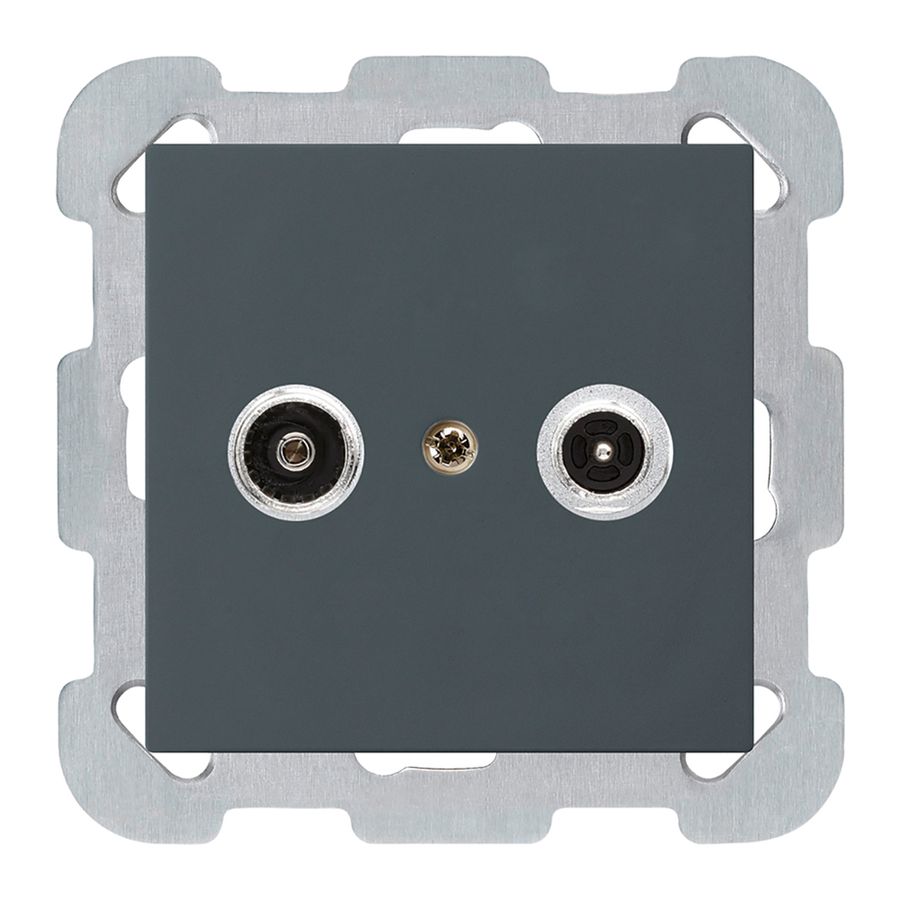 Prise antenne ENC kallysto R/TV montage B 19dB 2GHz anthracite