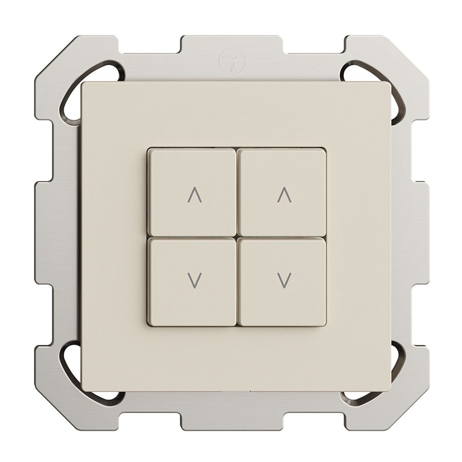 UP-Storenschalter 2K/4T Edue Wiser crema