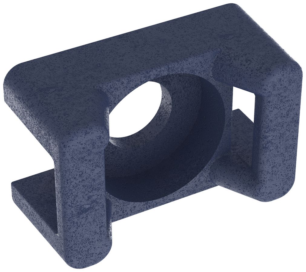 Socle à visser Panduit TM2S8-C186 p.collier 16×10.7×7mm M4 en polypropylène blf