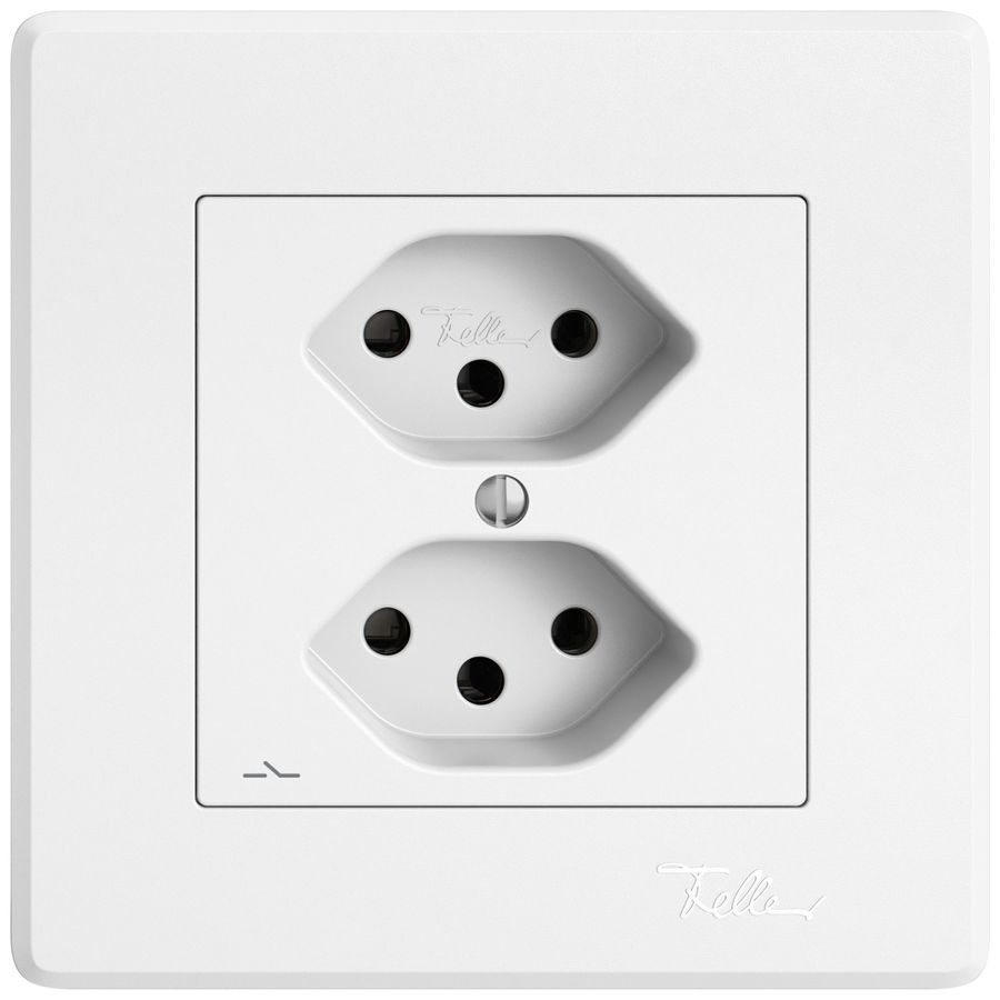 UP-Steckdose EDIZIO.liv SNAPFIX® 2×T13 1×S ws