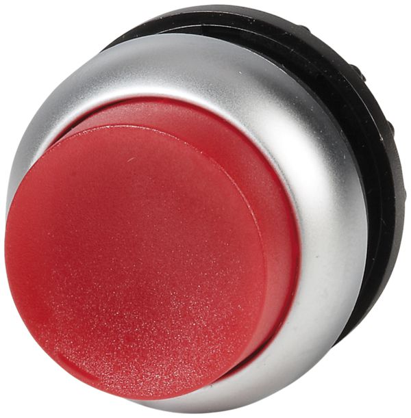 Bouton-poussoir lumin.ETN RMQ haut rouge, à accrochage, ann.chr