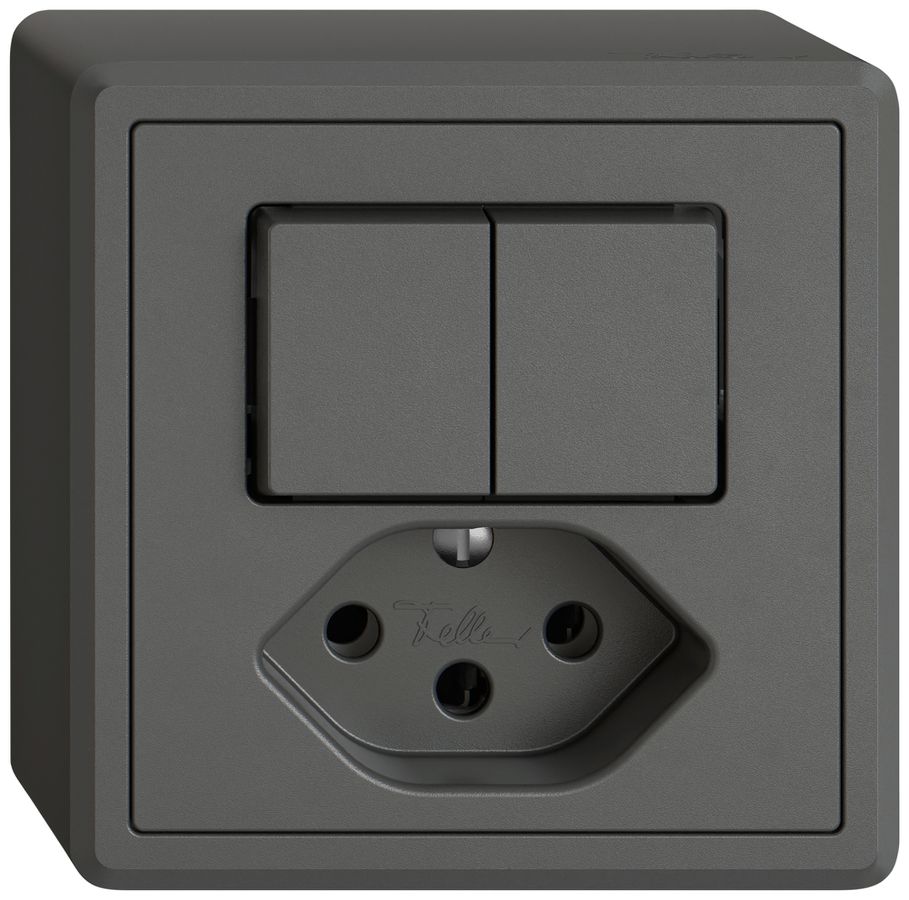 AP-Kombination EDIZIO.liv SNAPFIX® 2×Schema 3+T13 dgu