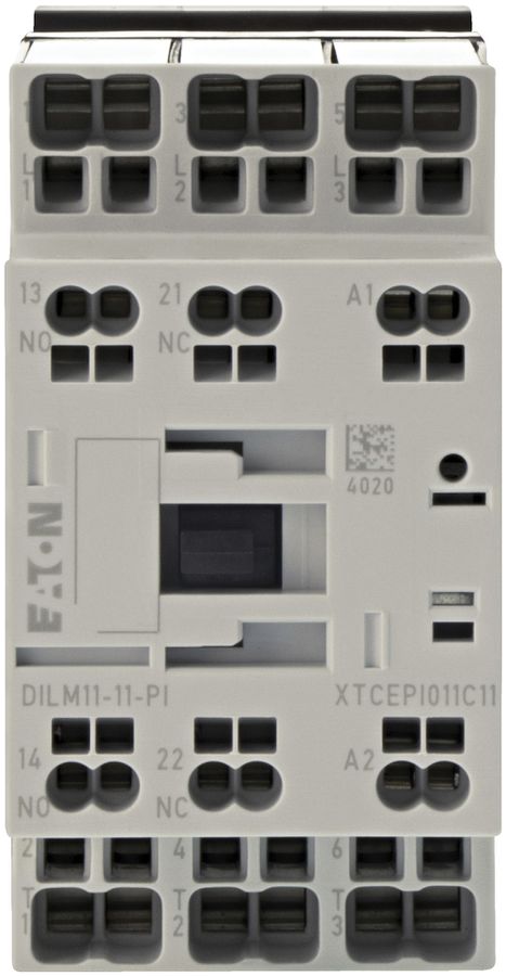 Leistungsschütz Eaton, 3P 4kW, 1S, 1Ö, RDC 24: 24…27VDC, Push-in-Klemmen