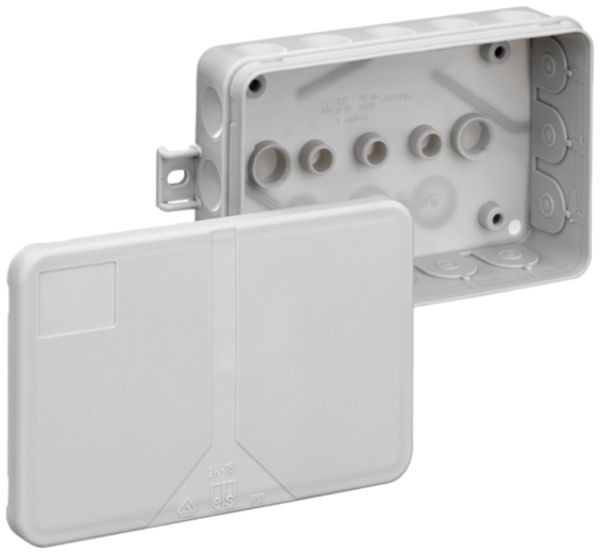 Boîte de dérivation AP 2K-16 AB -L IP55 130×85×37mm gris