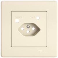 Kit di montaggio INC EDIZIO.liv SNAPFIX® p.presa di protezione T13 cr