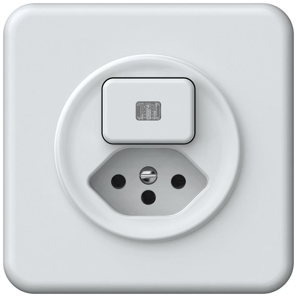 UP-Kombination origin Sch 3 + 1×Typ 13 92×92mm beleuchtet weiss