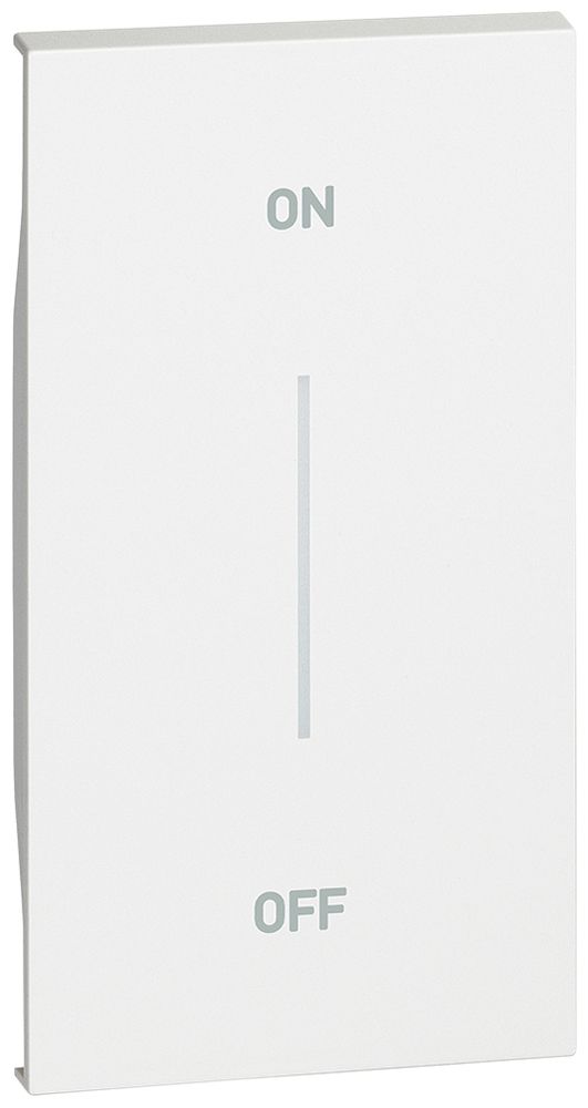 Cache de touche Living Now p.touches MyHOME 2 modules a.impression ON-OFF blanc