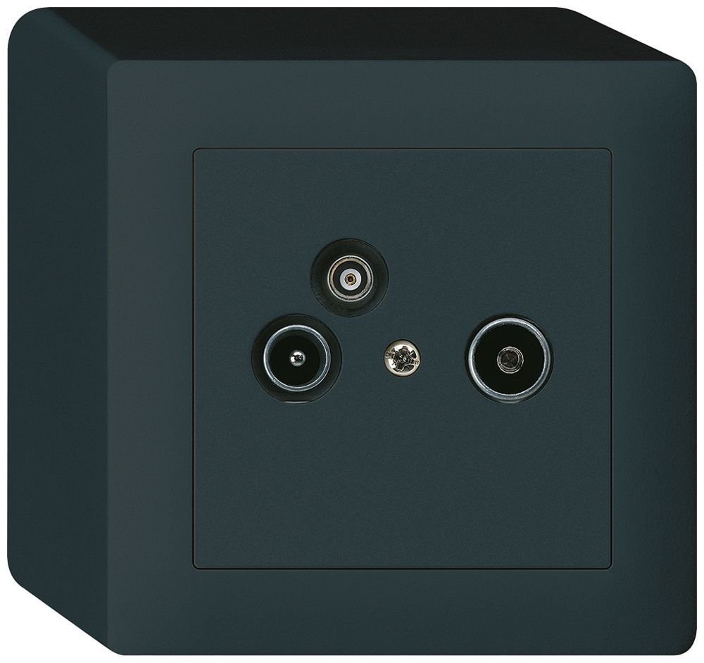 AP-Antennendose R/TV-Daten kallysto 2GHz 4dB schwarz