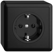 Presa AP Feller EDIZIOdue Schuko 16A 230V 74×74mm nero