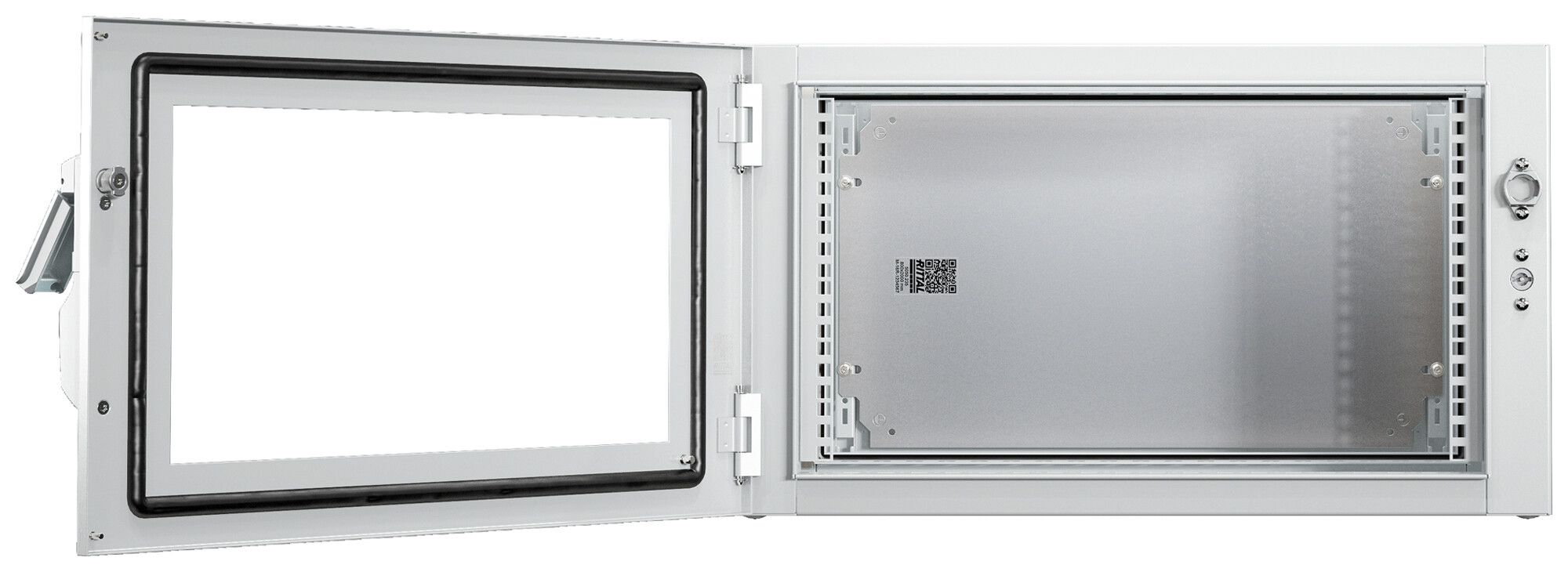 Coffret mural 19" Rittal AX 600×478×573mm 9UH acier gris IP54