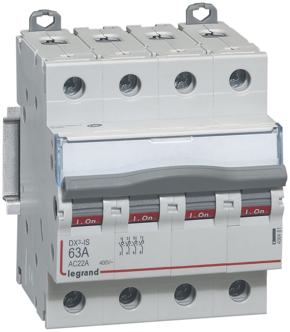 REG-Lasttrennschalter Legrand DX3-IS, 4P 63A