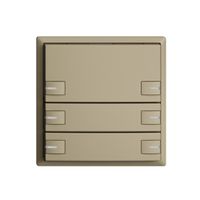 Poussoir ENC KNX 6× EDIZIOdue sand RGB avec LED