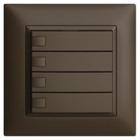 UP-KNX-Taster RGB EDUE FMI, 250mW, o.LED, 4×Taste, 1×Tastenb., cof