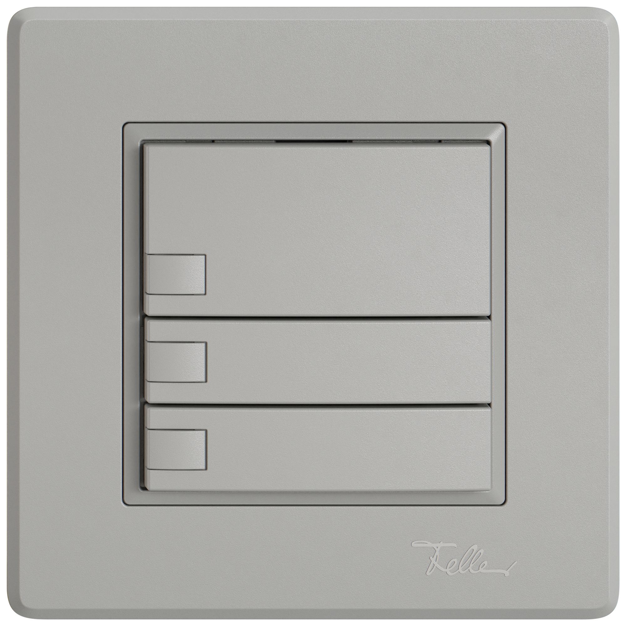 Pulsante universale INC EDIZIO.liv UNI SNAPFIX® s.LED 3× com.1T grc