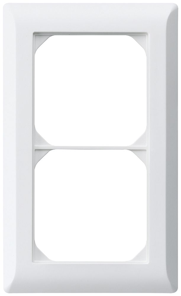 Cadre de recouvrement ENC kallysto.line 2×1 blanc 92×152mm