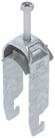 Fixation rapide BET 2056 pied à U mat.synthétique 22…28mm 2×câble acier Zn-ch-im