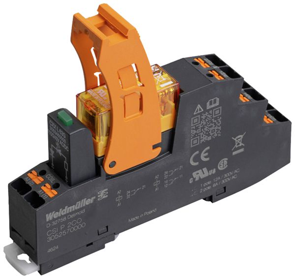 Relais WM CRIKIT P L 2CO 8A AgNi 19.2…28.8VAC LED Steckanschluss RT II