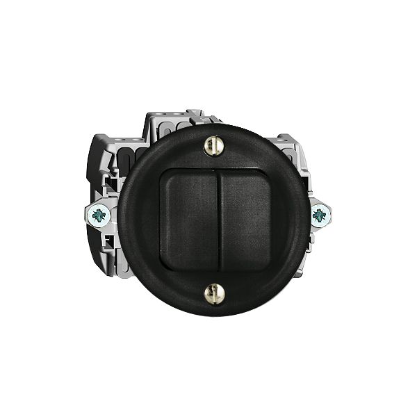 UP-Drucktaster 2×A-R/1L schwarz FH