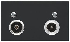 Presa d'antenna FLF Hager R-TV 11dB 2GHz nero