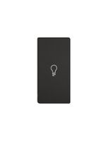 Taste 1/2 EDIZIO.liv Wiser mit SNAPFIX® horiz.mit Symbol Licht sz