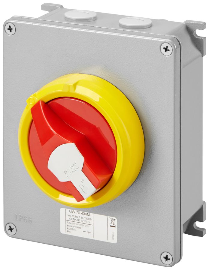 AP-Not-Aus-Schalter Gewiss 70 RT HP 4P 32A IP66