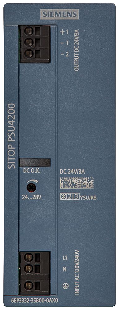 Alimentation Siemens SITOP PSU4200 IN: 120/240VAC OUT: 24VDC/3A 72W