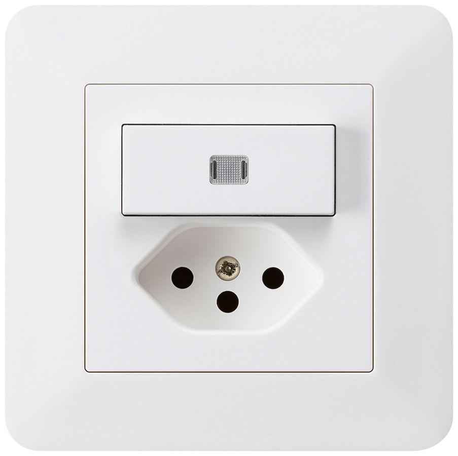 UP-Leuchtkombination A-R/1P+T13 weiss kallysto.trend mit Kinderschutz