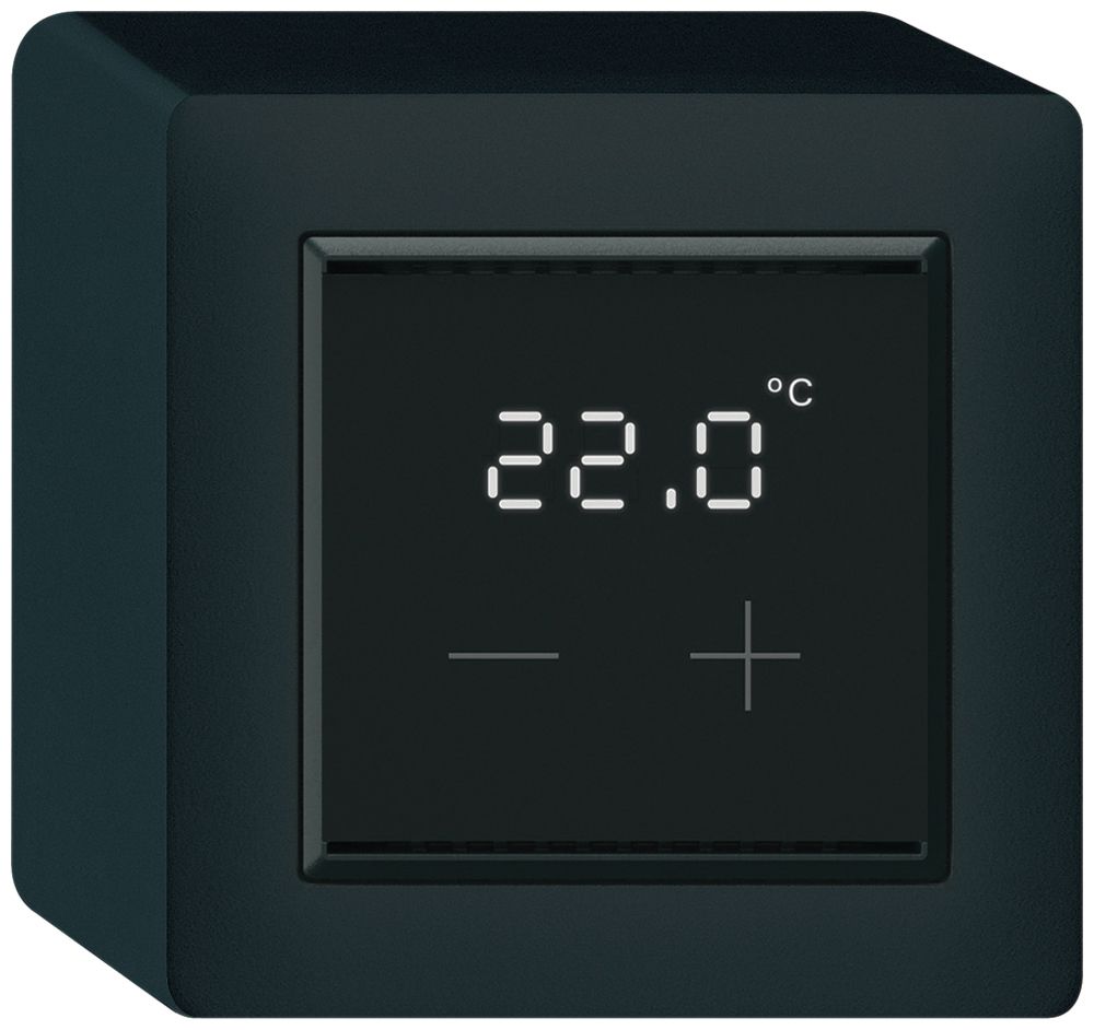 AP-Raumthermostat KNX KAL mit Display LED schwarz
