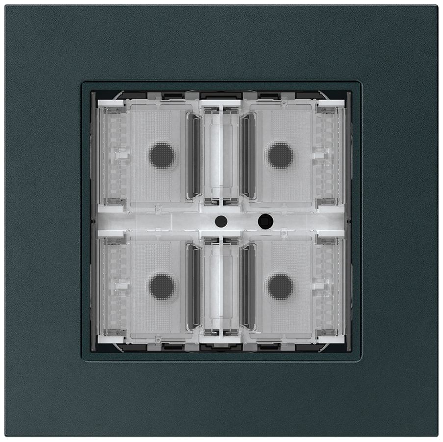 Poussoir KNX ENC KPR p.4×touches 4×points actionnables LED noir