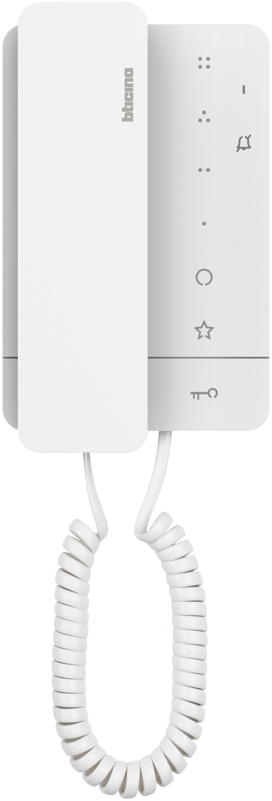 Poste intérieur audio Bticino CLASSE 100 A16M, 2 fils, blanc