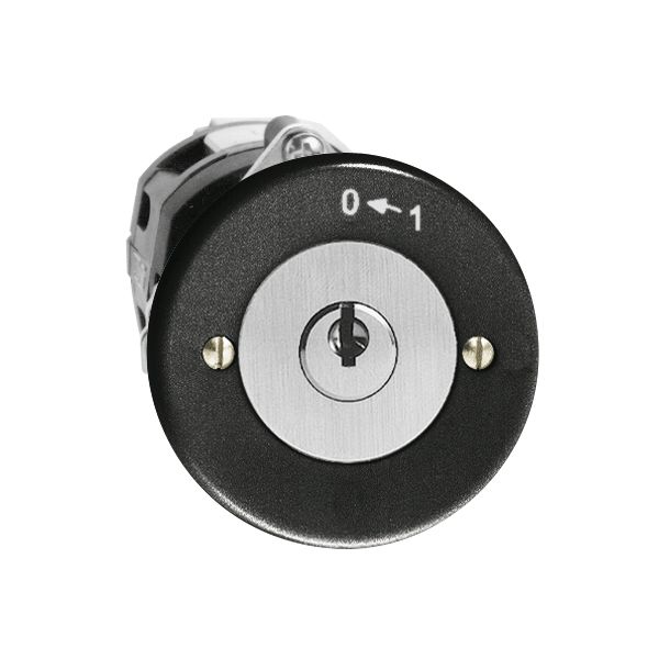 Contact pivotant ENC 0<-1/2P noir avec serrure de sûreté