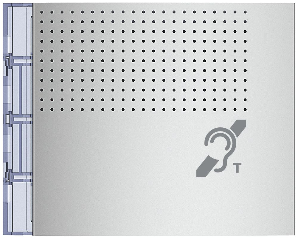 Frontale per modulo Teleloop alluminio