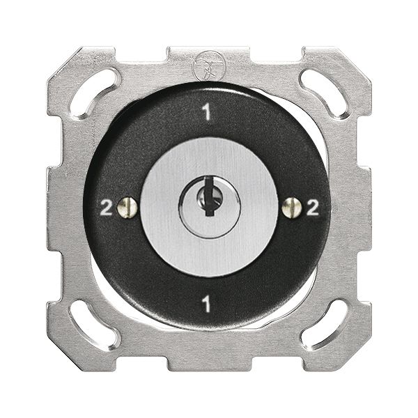 Interruttore rot. INC FH 3/2P nero con serratura di sicurezza