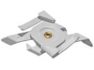 Étrier de suspension pour rails DOTLUX système triphasé, plafonds à grille, noir