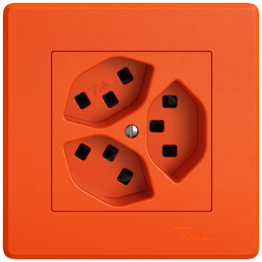 UP-Steckdose EDIZIO.liv SNAPFIX® 3×T23 or