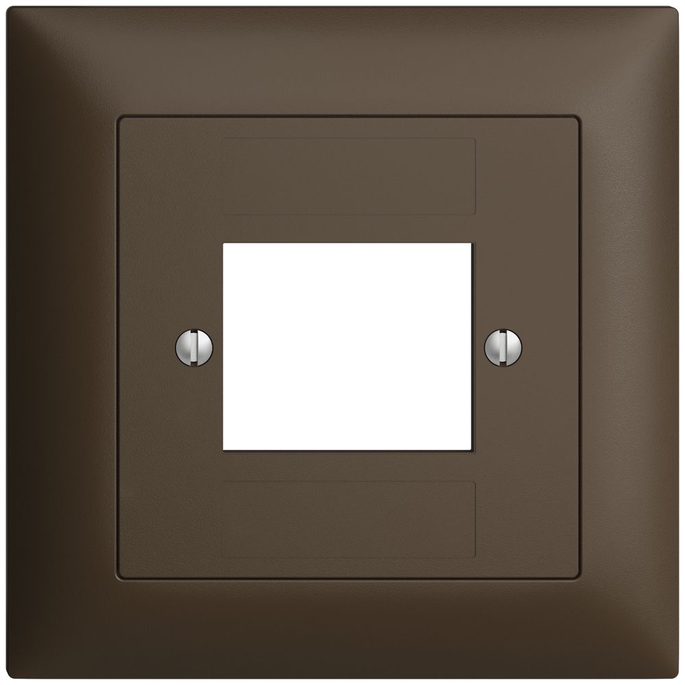 Frontset EDIZIOdue coffee 88×88mm 4×RJ45